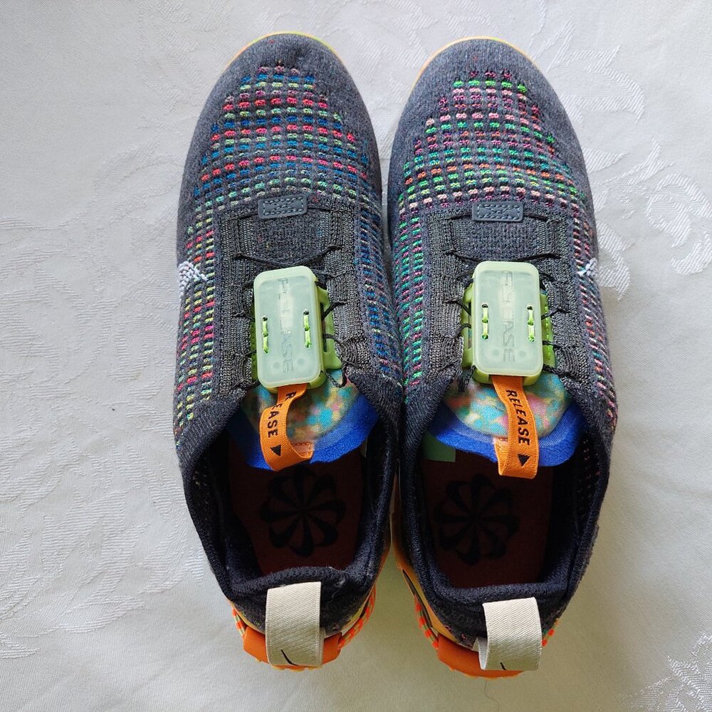 Nike Women'ss Air Vapormax 2020 Flyknit Size - 8, Iron Grey/Multi-colour/White - Picture 4 of 5